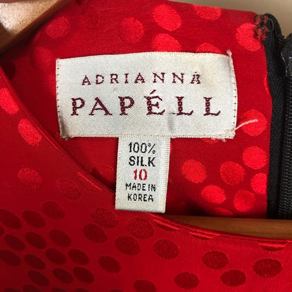 Vintage 80s Adrianna Papell Silk Printed Shift - Picture 6 of 6